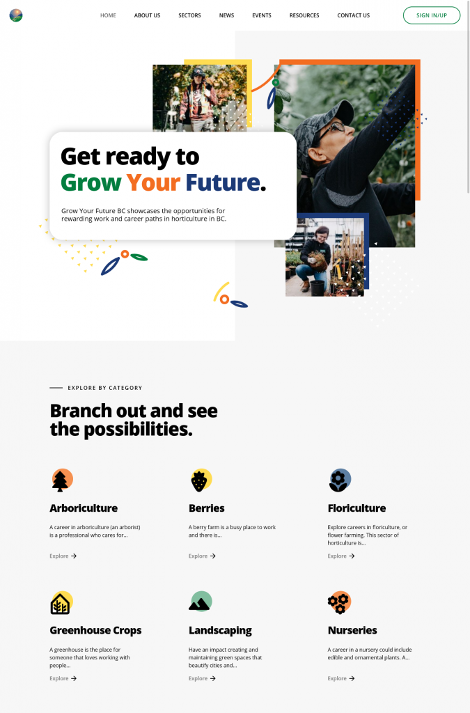 Grow Your Future - Homepage Left