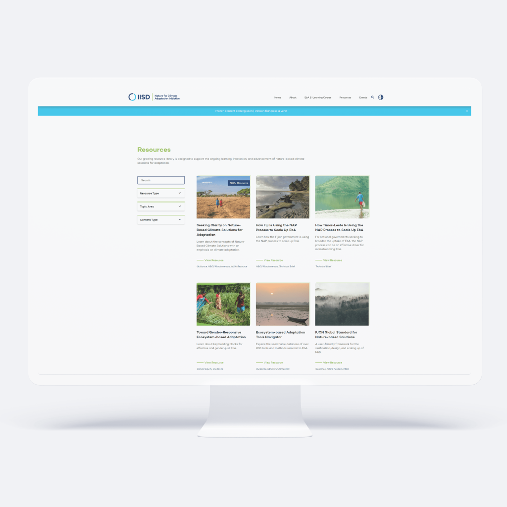 IISD NCAI - Desktop Mockup